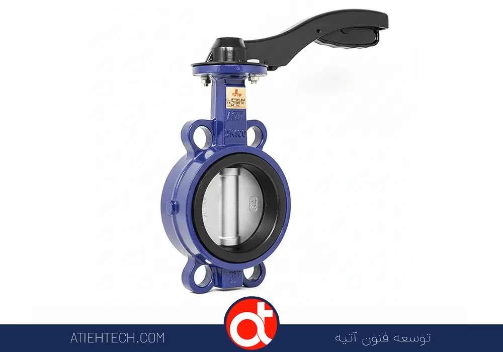 شیر پروانه‌ای دیسک استیل با سیتEPDM برندATCO